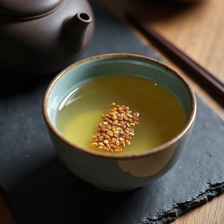 Japanese Green Tea with Roasted Rice