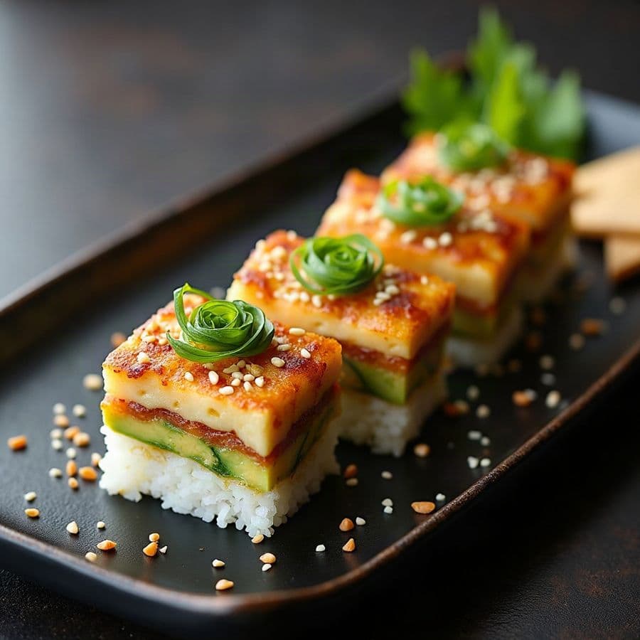 Veggie Tofu Baked Sushi